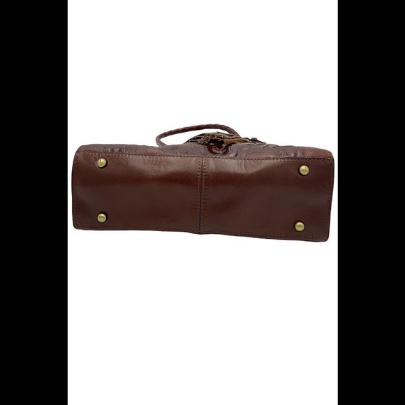 Patricia Nash Leather Primrose Satchel British Tan - Picture 3 of 4